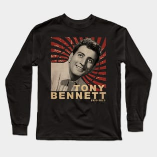 tony bennett - vintage retro design Long Sleeve T-Shirt